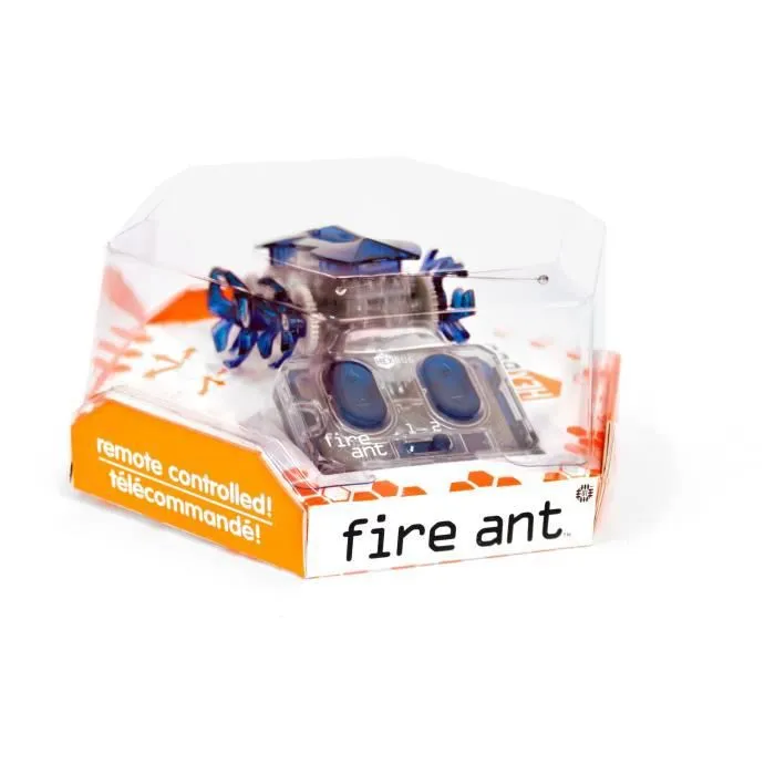 Jouet robotique - HEXBUG - Fourmi RC - Bleu et blanc - Télécommandé - 6 roues-0