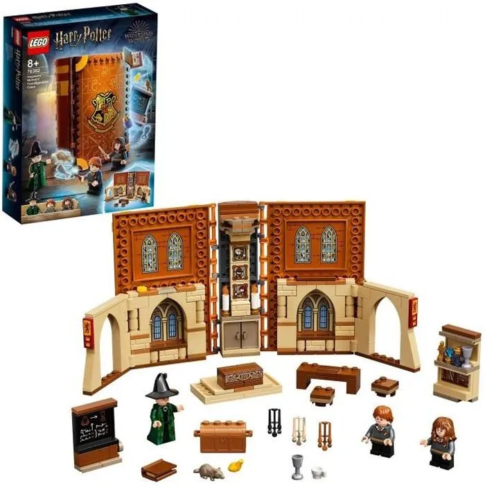 LEGO® Harry Potter 76382 Poudlard : le Cours de Métamorphose, Jouet, Livre, Classe Sortilège-0