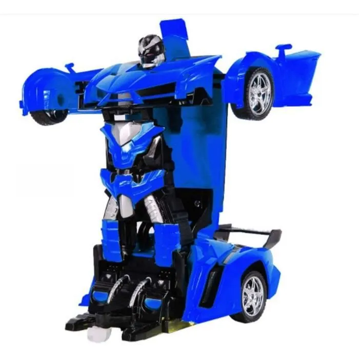 Voiture électrique - Voiture télécommandée 2 en 1 RC voiture conduite - Bleu - Pour enfants de 6 ans et plus-2