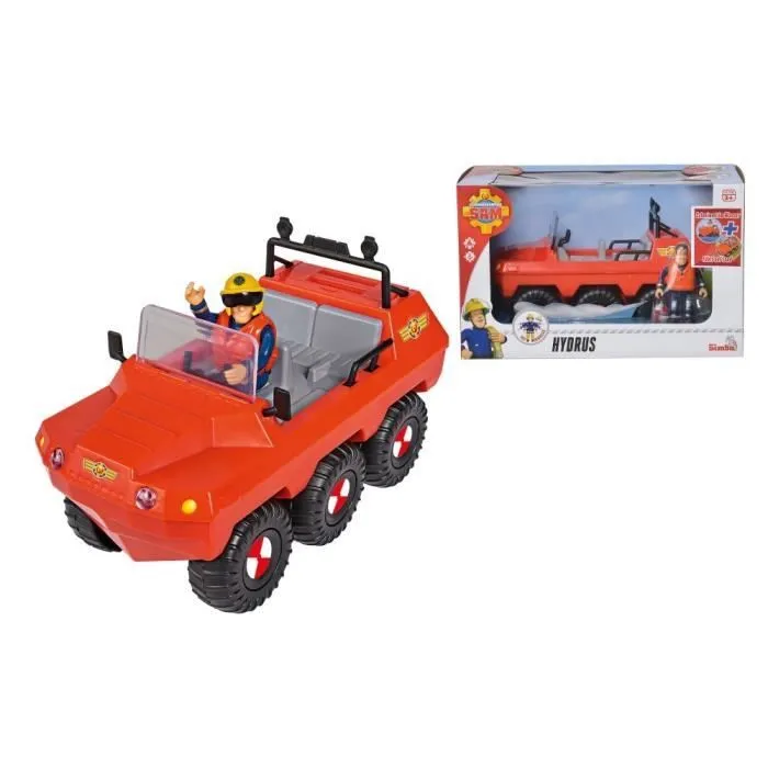 Véhicule d'urgence - Sam le Pompier - Hydrus - Amphibie - 20 cm - À partir de 3 ans-0