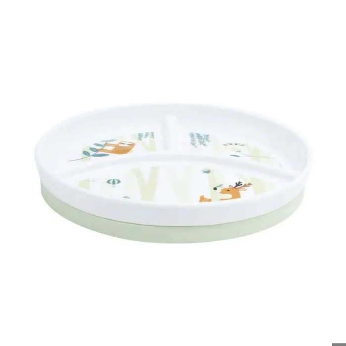 Assiette compartimentée bébé en porcelaine Rêve de Forêt-0