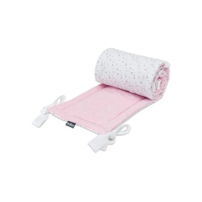 Bellochi Tour de Lit Bébé 180 x 30 cm - Universel en Coton Souple pour un Matelas 120 x 60 cm - Aurore-1