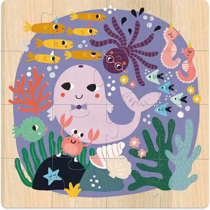 Vilac - 3 puzzles Terre Mer Ciel-4