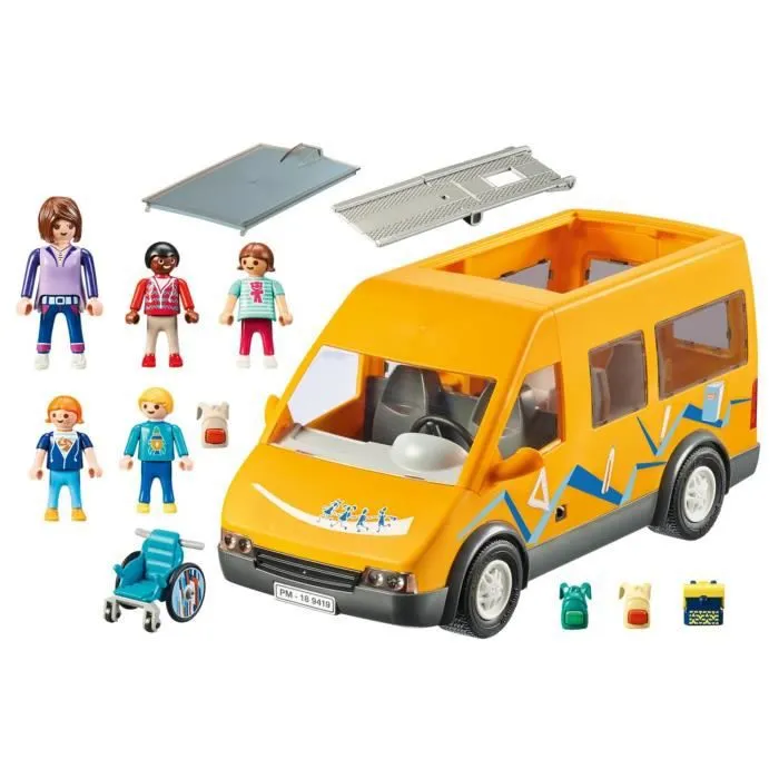 PLAYMOBIL - Bus scolaire - City Life - Mixte - A partir de 4 ans - 13 pièces-1
