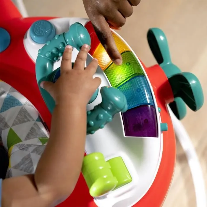 BABY EINSTEIN Aire d'Eveil à Rebonds Ocean Explorers - Petit Avion, Jouets interactifs multilingues, Siège pivotant à 360 degrés-6