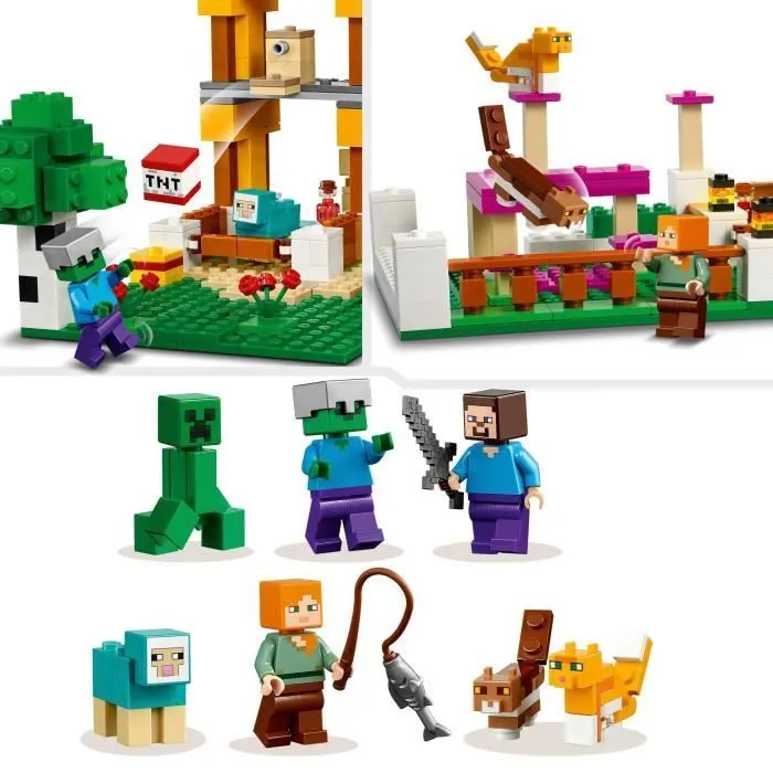 LEGO® Minecraft 21249 La Boîte de Construction 4.0, Jouets 2-en-1 avec Figurines Steve, Creeper et Zombie-3