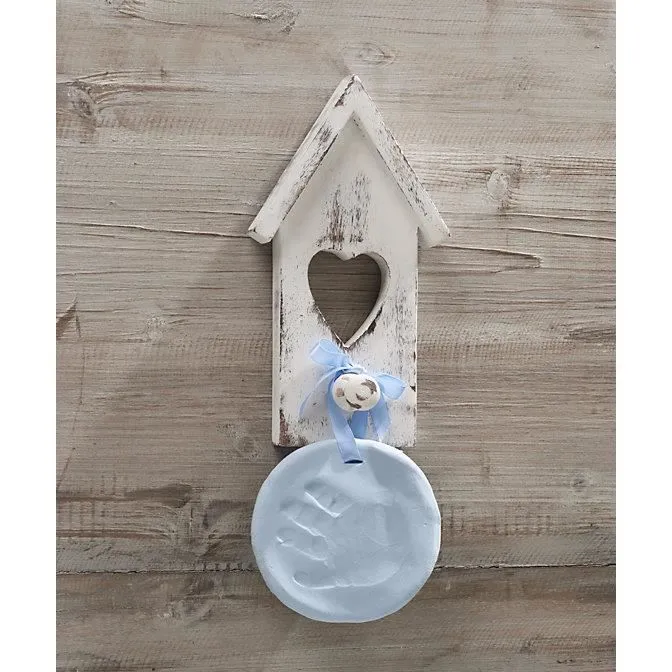 Kit d'empreinte bleu pour main ou pied pour bébé-1