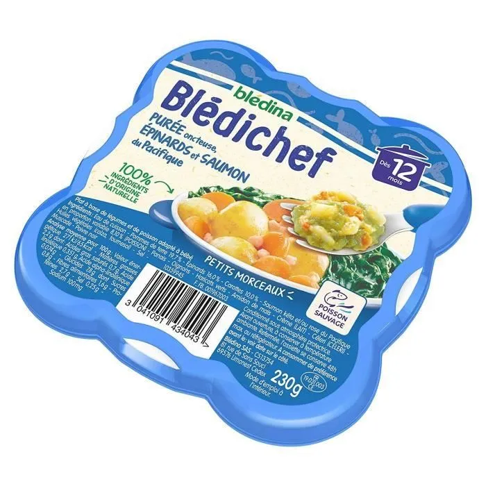 BLEDICHEF Epinards et saumon 230g-2