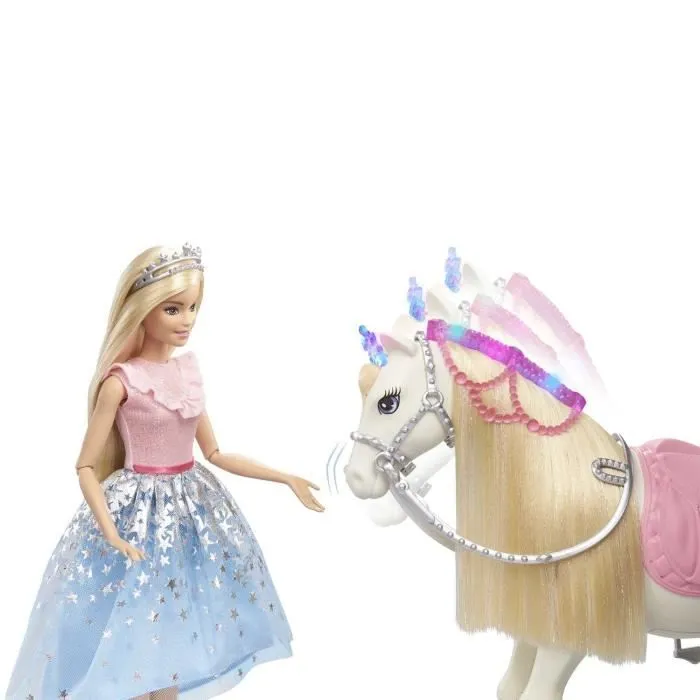 Barbie – Barbie Princesse et Son Cheval Merveilleux-3