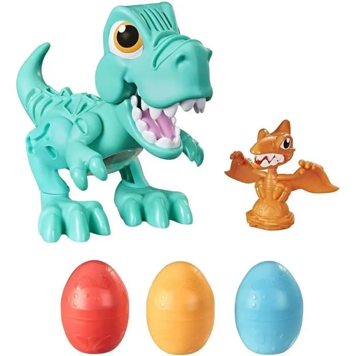 Jouet Play-Doh Dino Crew Croque Dino avec bruits de dinosaure et 3 oeufs de pâte à modeler - à partir de 3 ans-1