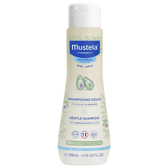 Mustela Shampoing Doux Bébé à l'Avocat Bio 200 ml-0