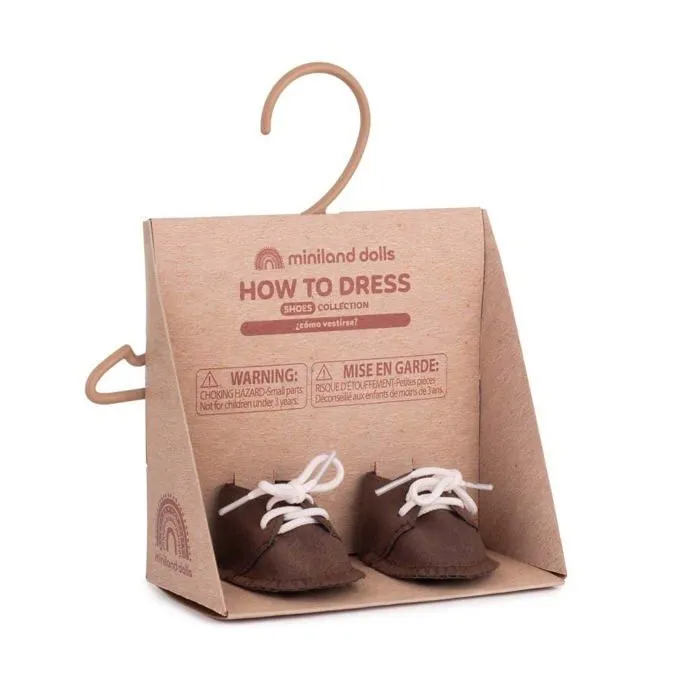 Vetement - accessoire poupee Miniland - 31191 - Chaussures a Lacets pour poupees de 32cm Dolls-1