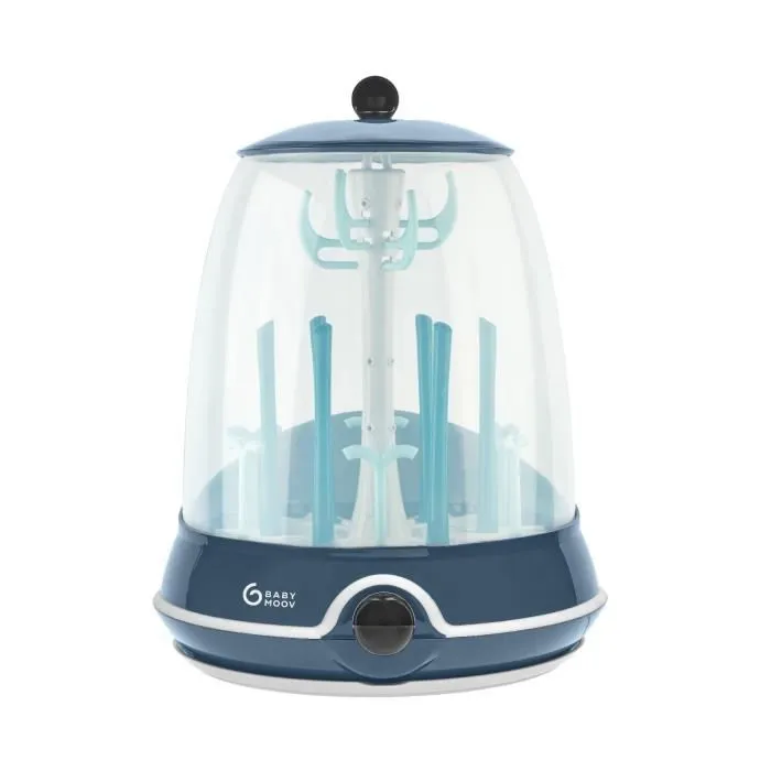 BABYMOOV Turbo Steam(+) - 2 en 1, Stérilisateur biberons vapeur et Egoutte-biberons-0