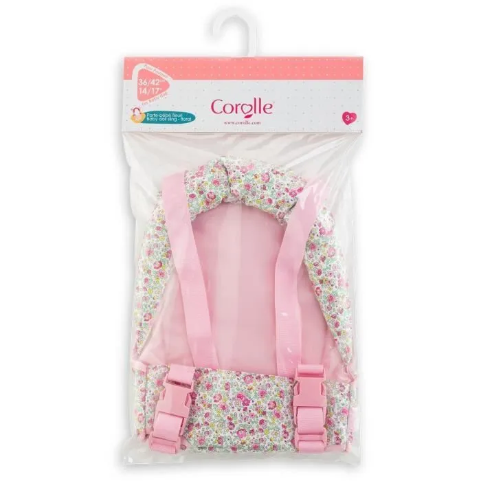 Porte-bébé fleuri pour poupon 36 et 42cm - Corolle-1
