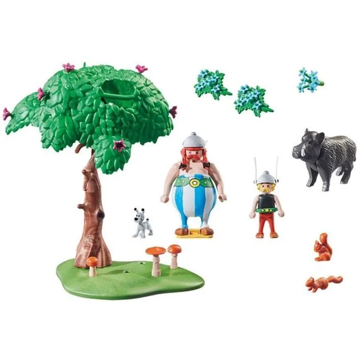 PLAYMOBIL 71160 Astérix La chasse au sanglier, avec Astérix, Obélix et Idéfix, 52 pièces, Dès 5 ans-3