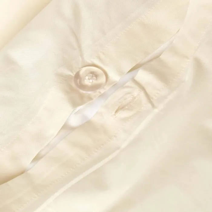 Housse de couette - Non spécifié - Crème - 200 x 200 cm - Coton égyptien - Hypoallergénique-1