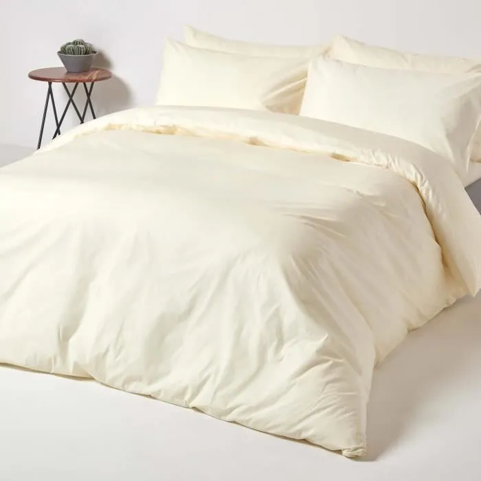 Drap-housse Crème 100% coton Égyptien 200 fils 120 x 190 cm-3