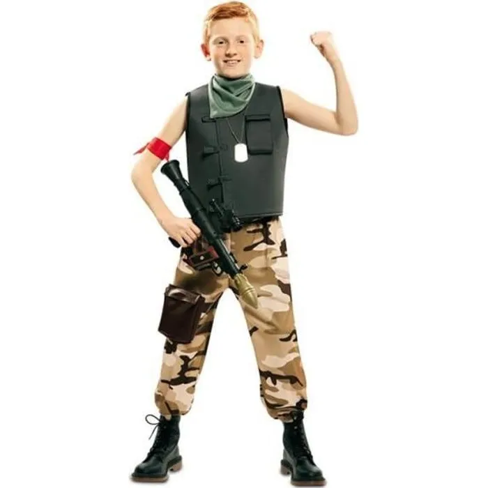 Déguisement Soldat de Combat Fortnite - Enfant - Disfrazzes - Multicolore - Polyester - Modèle Soldat de Combat-0