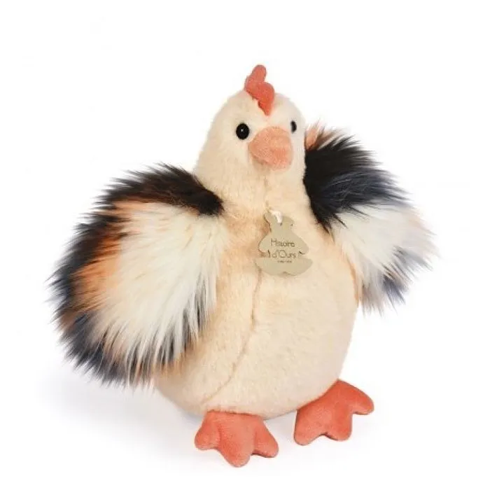 Peluche poule beige 20CM - HISTOIRE D'OURS - Jouet bébé - Intérieur - Naissance-3