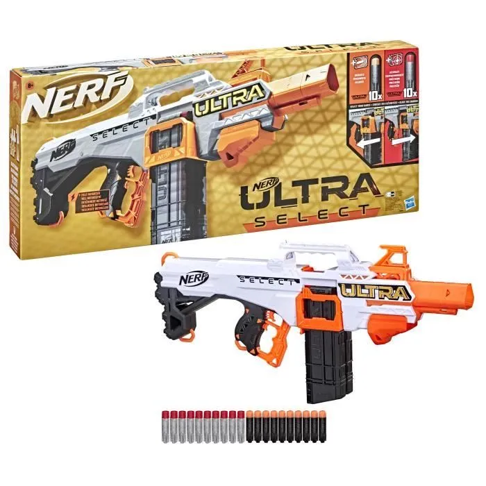 Blaster à fléchettes - NERF - Ultra Select - Distance et précision - 20 fléchettes incluses-1