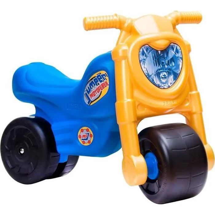 Porteur MotoFeber Jumper - Bleu et jaune - FEBER - Enfant - A partir de 18 mois-0