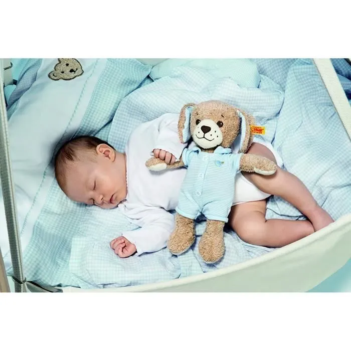 Doudou - Steiff - Chien Bonne Nuit - 28 cm - Bleu - Lavable en machine à 30°-1