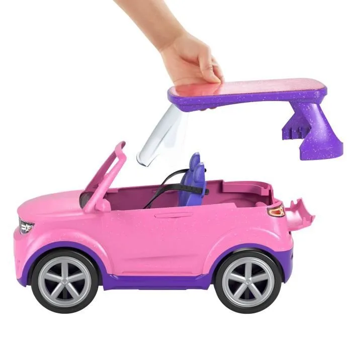 Barbie - Véhicule de concert transformable - Véhicule Poupée Mannequin - Dès 3 ans-1