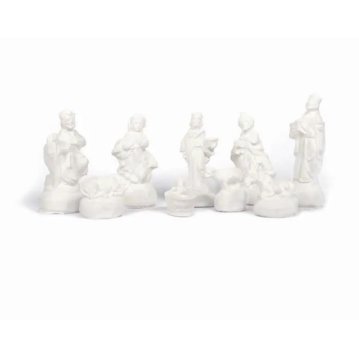 9 moules en latex Santons - Crèche de Noël + Plâtre 1 kg-1