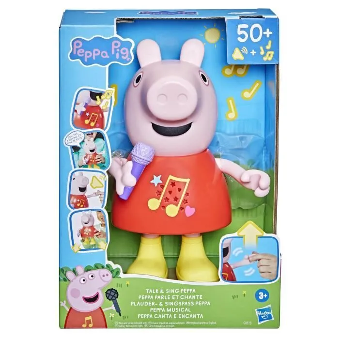 Peppa Pig parle et chante, jouet musical avec plus de 50 sons, phrases et chansons, jouets préscolaires pour filles et garçons-7