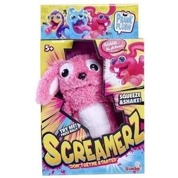 Smoby - Screamerz - Peluche intéractive amusante - Lapin - 27 cm - Bruits en la secouant ou appuyant sur le bouton-2