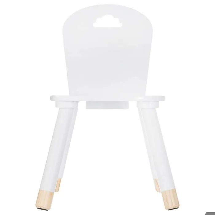 Chaise enfant DOUCEUR - Blanc - Bois massif - Salle à manger-3