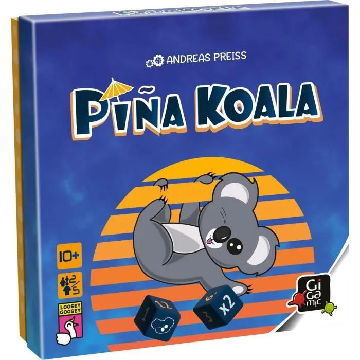 Jeu de dés Pina Koala - GIGAMIC - Mixte - 10 ans et plus - Vert-0