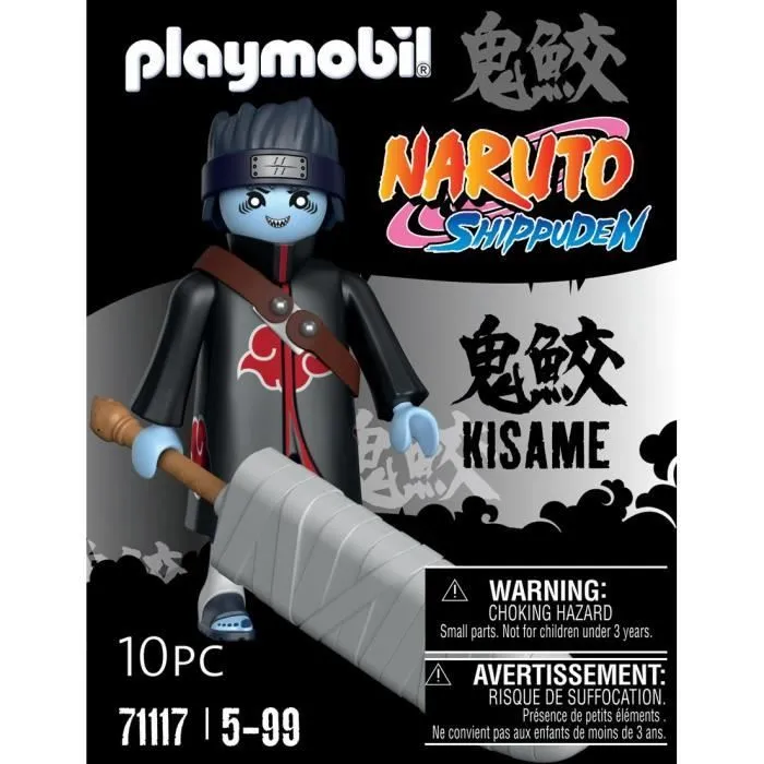 PLAYMOBIL - 71117 - Kisame - Naruto Shippuden - Figurine avec épée Samehada et écharpe - Personnage de manga ninja avec accessoires-2