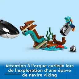 LEGO® City 60368 Le Navire d’Exploration Arctique, Jouet de Grand Bateau Flottant, Cadeau Enfants-5