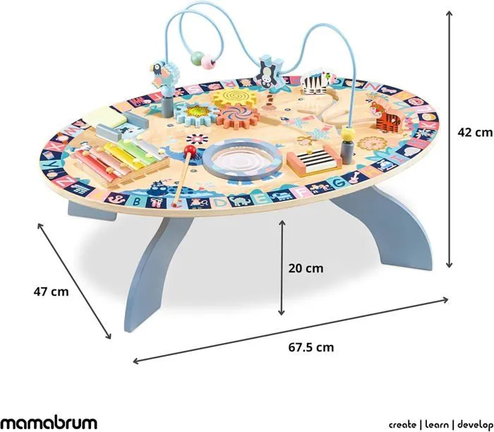 Table d'activités éducative - Non spécifié - 7 en 1 - Musicale - Sensorielle - Labyrinthe-2