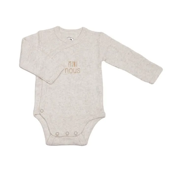 Bodies Bébé - Mini Nous - Lot de 2 - Manches Longues - Ecru - Mixte-1