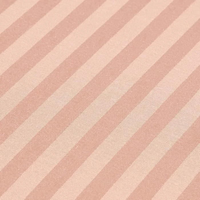 Drap plat rayé satin de coton égyptien 330 fils coloris beige taupe 240 x 300 cm-3