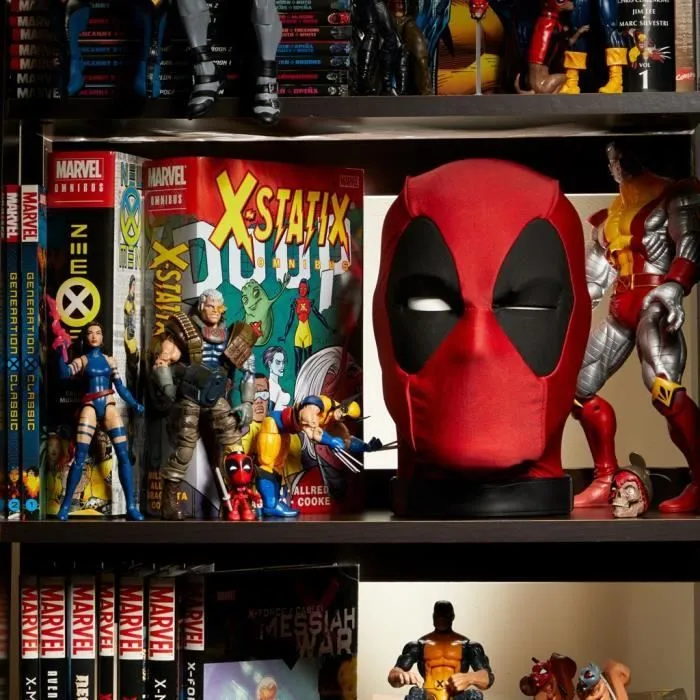 Tête de Deadpool interactive, bouge et parle, appli dédiée, pièce de collection pour adulte, 600+ sons et phrases en anglais, Marvel-3