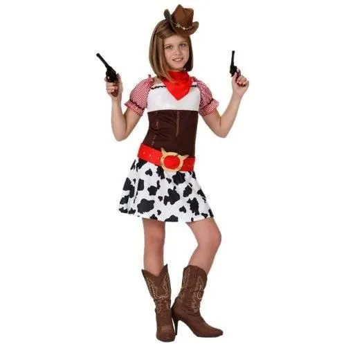 Déguisement Cow Girl Fille ATOSA - Taille 2 - Rose-0