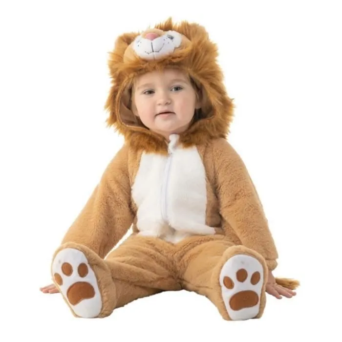 DÉGUISEMENT LION SAVANE PELUCHE BÉBÉ 1/2 ANS Beige, Ivoire, Crème, Écru, Naturel, Taupe-2