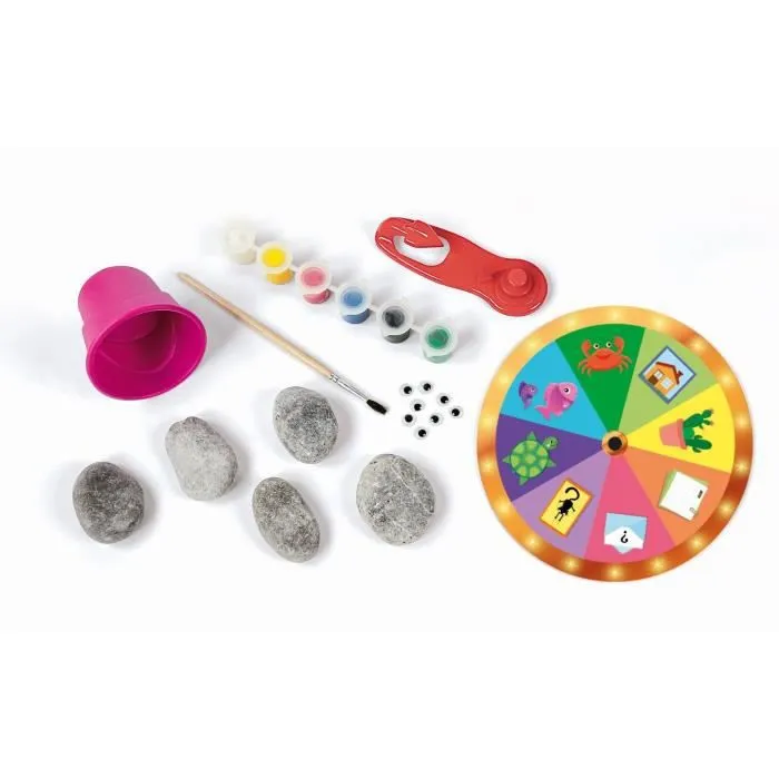 Jeu de loisirs créatifs - Clementoni - Créations galets - Peinture, galets, yeux autocollant - Enfant dès 7 ans-2