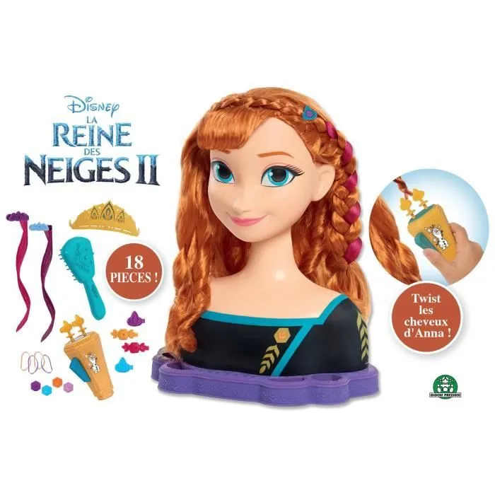 Tête à Coiffer Deluxe La Reine des Neiges 2 - Anna - Disney Princess-2