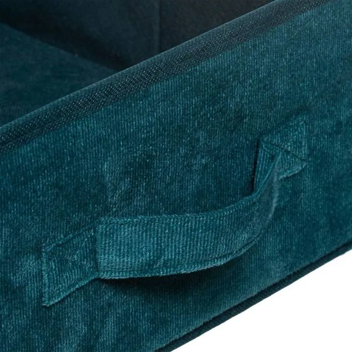 5five - panier velours 31x15cm "mix n modul" bleu-3