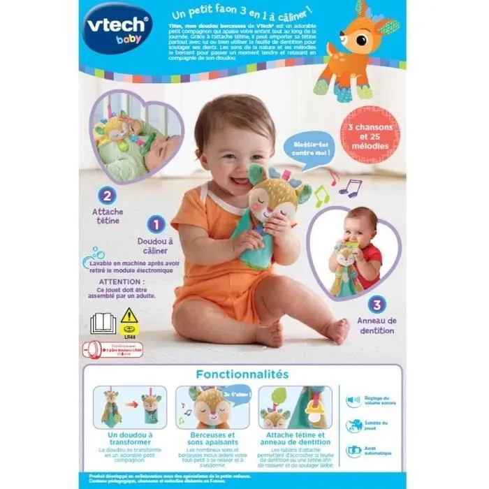 VTECH BABY - Tifan, mon Doudou Berceuses-4