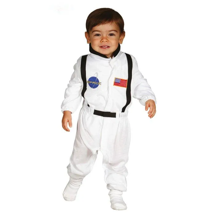 Déguisement d'astronaute pour bébé - DisfraZZes - Costume de cosmonaute - Blanc et multicolore-0