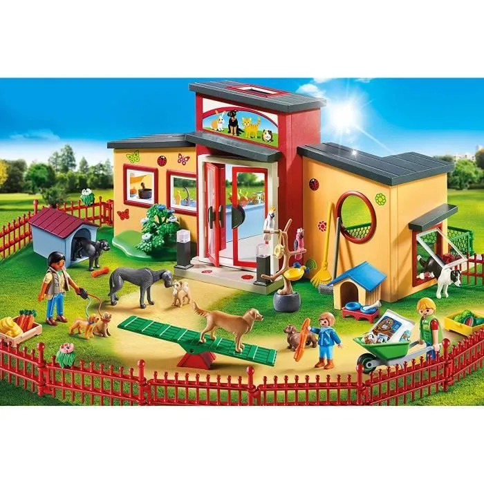 PLAYMOBIL 9275 - City Life - Pension des Animaux - 154 pièces - Mixte - A partir de 4 ans-2
