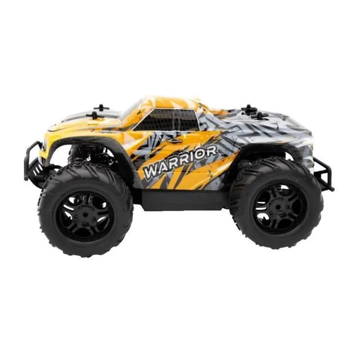 Voiture télécommandée 4X4 MONSTER WARRIOR - SILVERLIT - 4SPEED - Noir et jaune-1