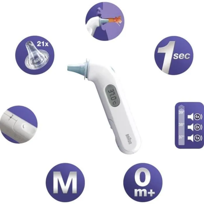 Thermomètre Braun IRT3030WE THERMOSCAN 3 - Auriculaire-2