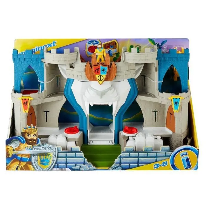 Imaginext - Coffret Château Fort Aventure du Lion avec figurine - Accessoire Figurines - Dès 3 ans-4