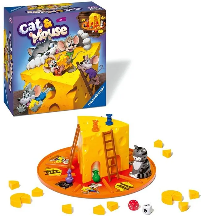Ravensburger - 24558 - Jeux de societe Chat et Souris pour Enfants a partir de 4 Ans - 2 a 4 Joueurs - Cadeaux pour Enfants-0